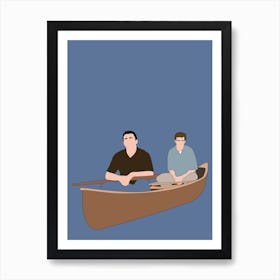 Canoe Friend Art Print