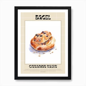 Cinnamon Raisin Bagel 4 Art Print