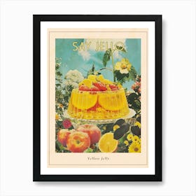 Yellow Jelly Retro Collage 2 Poster Art Print