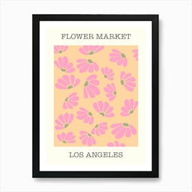 Flower Market Los Angeles  Art Print