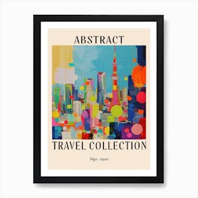 Abstract Travel Collection Poster Tokyo Japan 8 Art Print