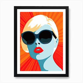 Vibrant USA Pop Art Fusion Art Print