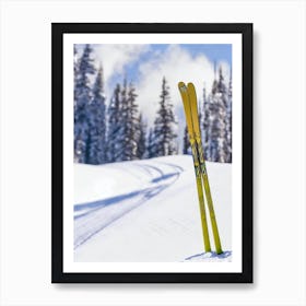 Telluride, Usa Glamour Ski Skiing Poster Art Print