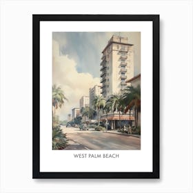 West Palm Beach 4  travel Poster Art Print