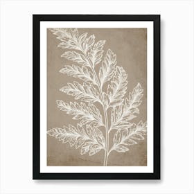Fern Leaf Botanical 1 Art Print