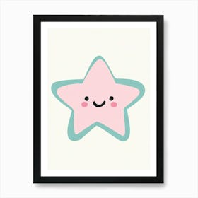 Cute Kawaii Star Art Print