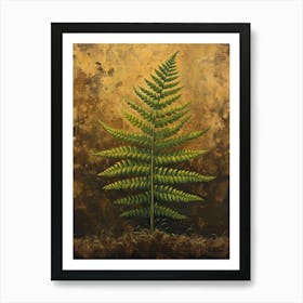 Button Fern Painting 3 Art Print