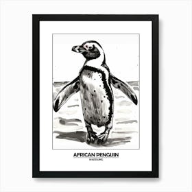 Penguin Waddling Poster 1 Art Print