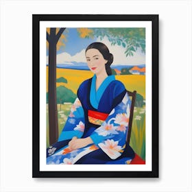 Asian Woman 4 Art Print