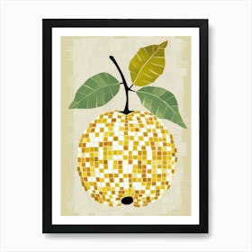 Yellow Pear Art Print