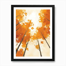 Beautiful Autumn Painting 5 Art Print