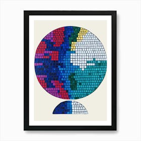 Mosaic World Art Print