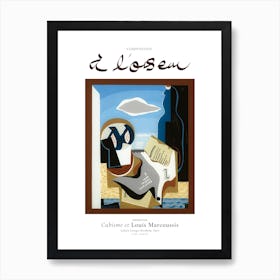 Composition A L'Oiseau, Louis Marcoussis Exhibition Poster Art Print