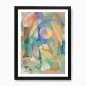 Morning In Wonderland Abstract Colourful Art Print