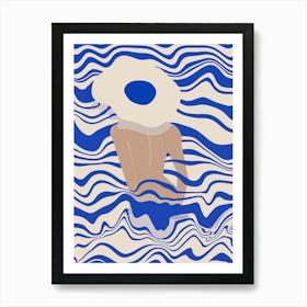 Into The Blue Water 1 Art Print