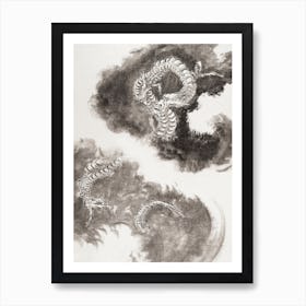 Japanese Dragons, Katsushika Hokusai Art Print