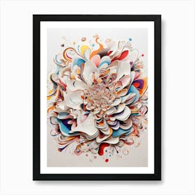 Abstract Flower 3 Art Print