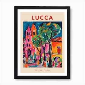 Lucca Italia Travel Poster Art Print