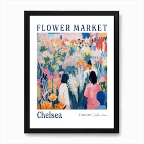 Flower Market Chelsea London Art Print