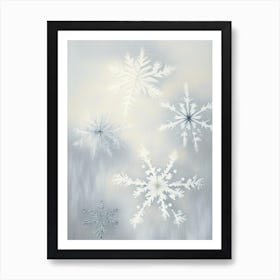 Nature, Snowflakes, Rothko Neutral 1 Art Print