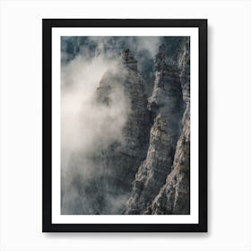 Steep Rocky Cliffs Art Print