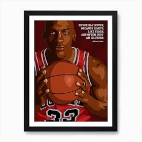 Michael Jordan Quote Art Print