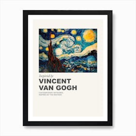 Museum Poster Inspired By Vincent Van Gogh 13 Art Print