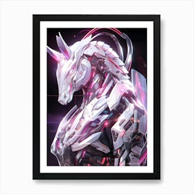 Futuristic Unicorn Art Print