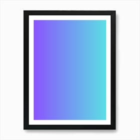 Blue And Purple Gradient Art Print