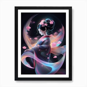 Geisha Girl Art Print