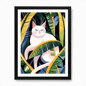 Cat In The Jungle 31 Art Print