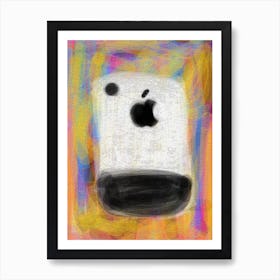 artistic representation apple iphone Art Print