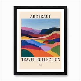 Abstract Travel Collection Poster Chile 4 Art Print