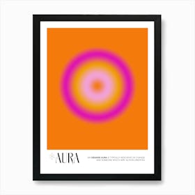 Aura Orange Art Print