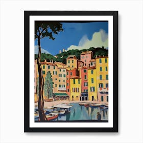 Portofino Italy 5 Travel Poster Vintage Art Print