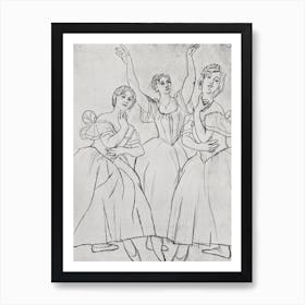 Three Dancers, Pablo Picasso Art Print
