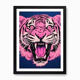 Pink Tiger Art Print