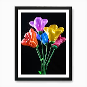 Bright Inflatable Flowers Freesia 3 Art Print