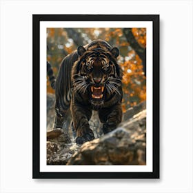 Tiger Wallpaper Art Print