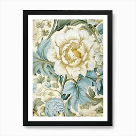 Wallpaper Floral Pattern 21 Art Print