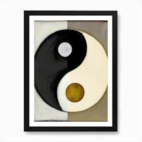 Yin Yang 2, Symbol Abstract Painting Art Print