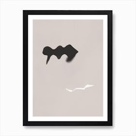 Black And White Shadow Art Print