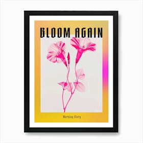 Hot Pink Morning Glory 1 Poster Art Print