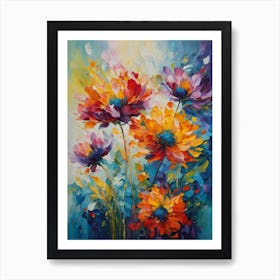 Flowers By Person Art Print