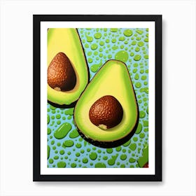 Avocado Pop Art Inspired 1 Art Print