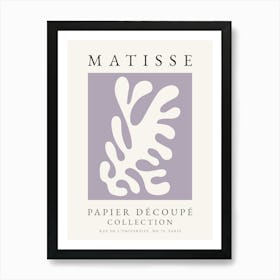Matisse Lilac Leaf Print 1 Art Print