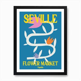 Seville Flower Market Art Print