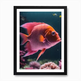 Pink Fish 0 Art Print