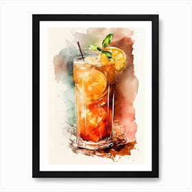 Iced Tea drinks Art Print