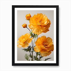 Yellow Carnations Art Print